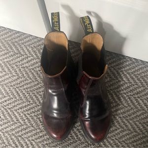 Dr. Marten Burgundy Chelsea Boots Size 10